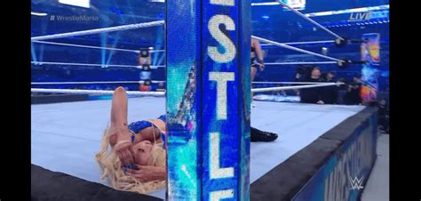 wwe nipslip|Charlotte Flair suffers wardrobe malfunction at WrestleMania 38